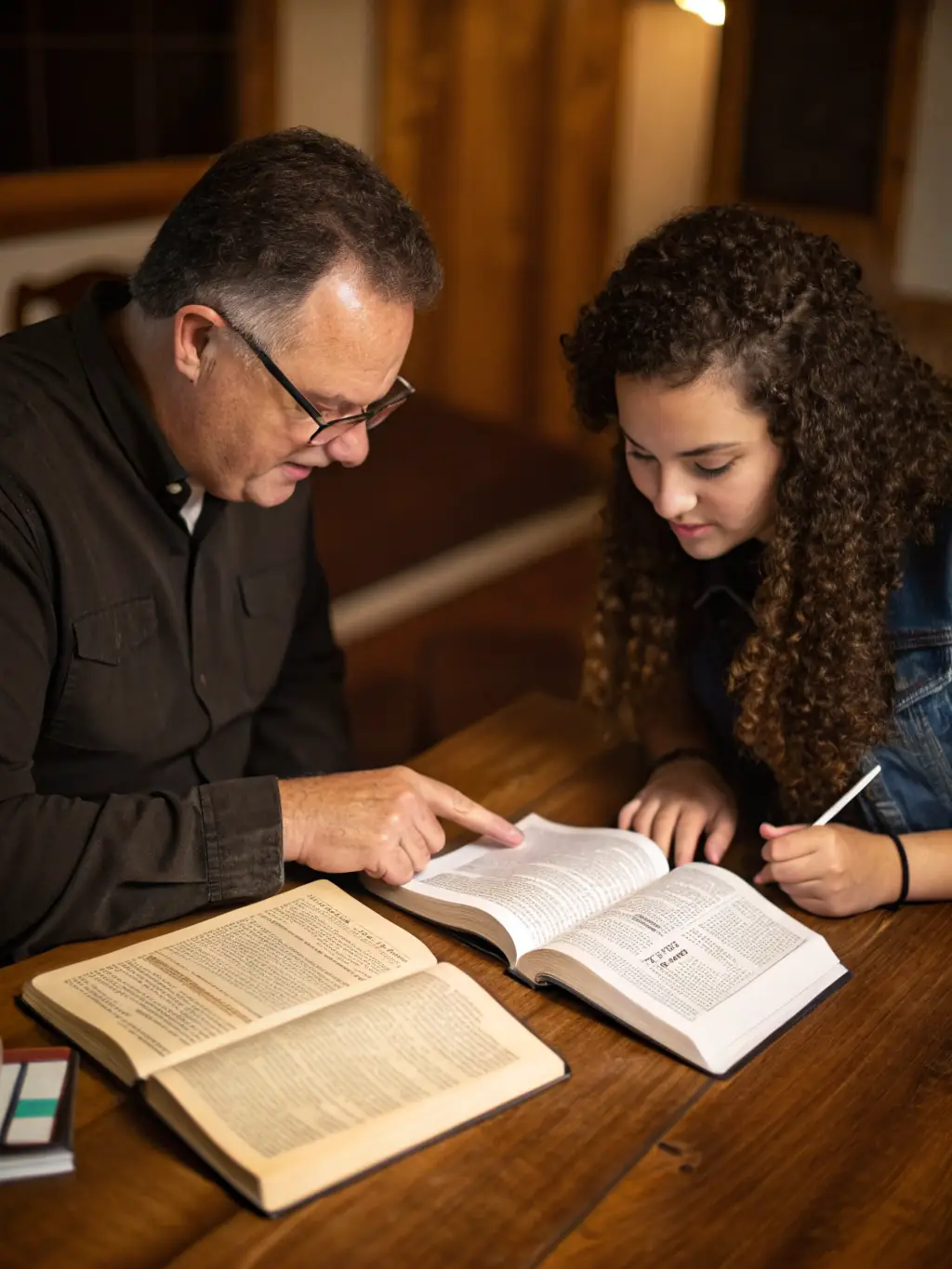 A mentor guiding a young person in a one-on-one setting, illustrating the personalized support provided through mentorship programs.